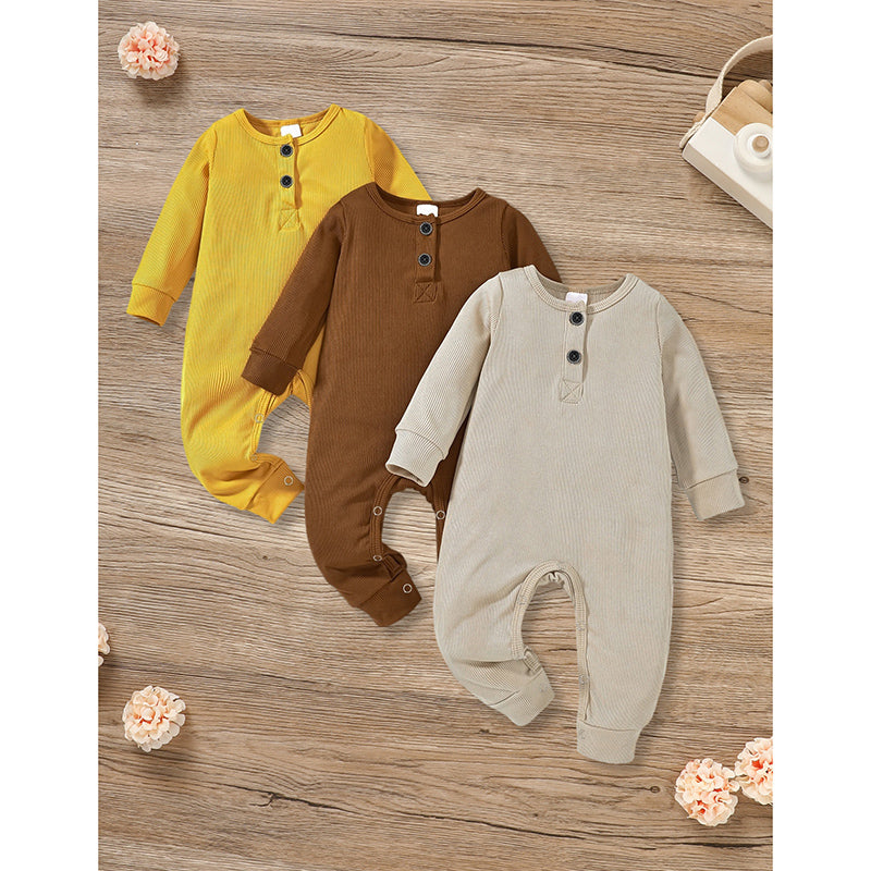 Newborns Long Sleeve Romper 3 Pack