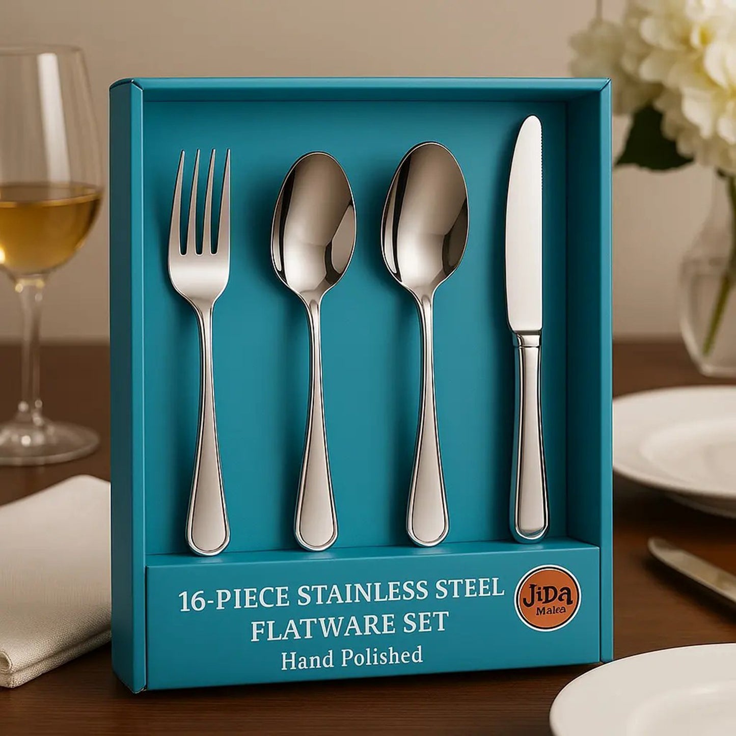 High-end Silver Tableware - 16pcs