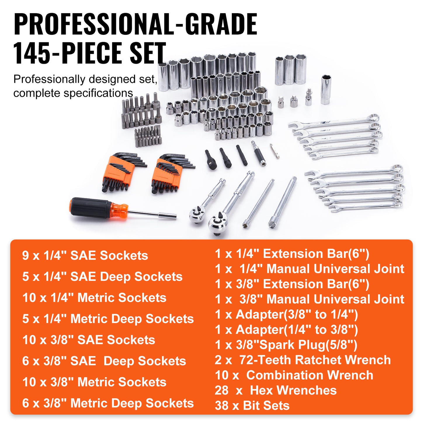 Mechanics Tool And Socket Set