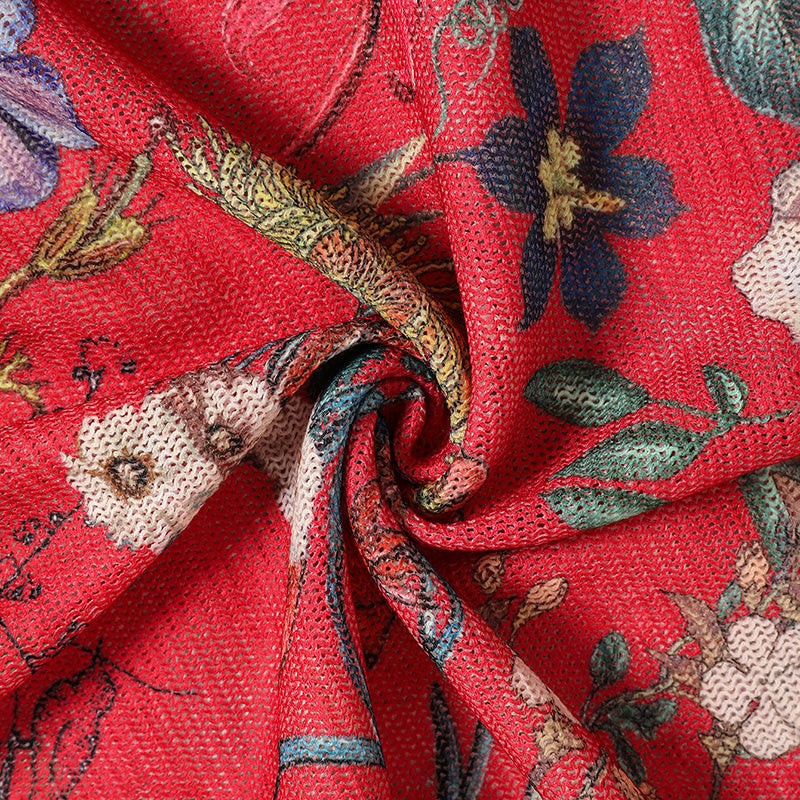 Graphic Crew Neck Tunic Top