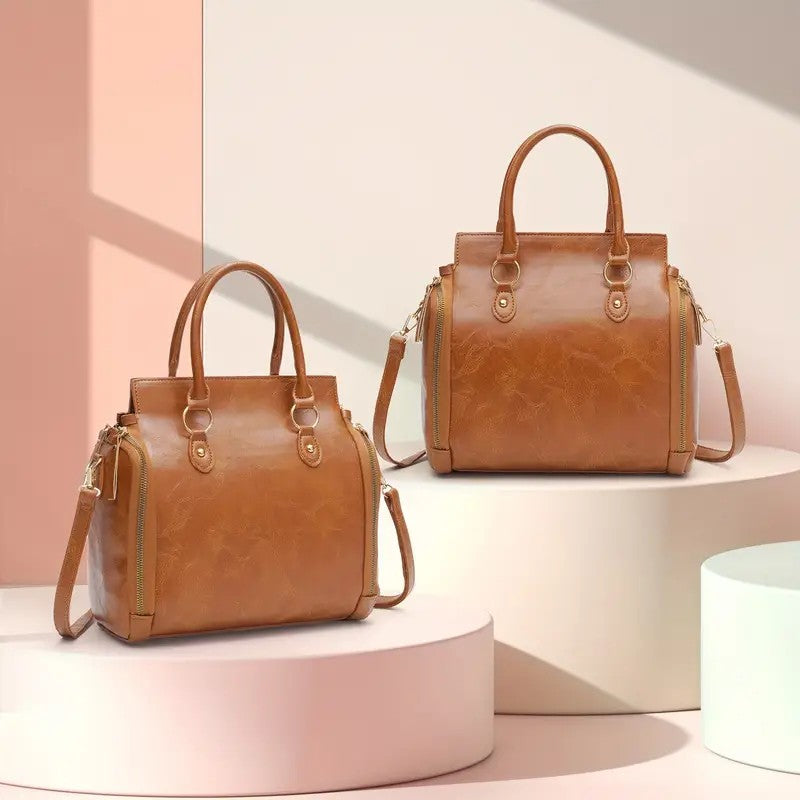 Leather Shoulder Handbag