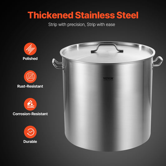 Large Stainless Steel Stockpot