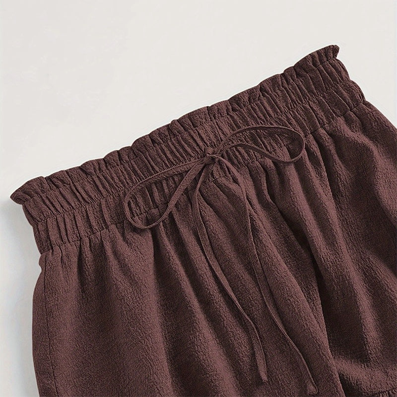 High-Waist Knot Pleated Midi Skirt