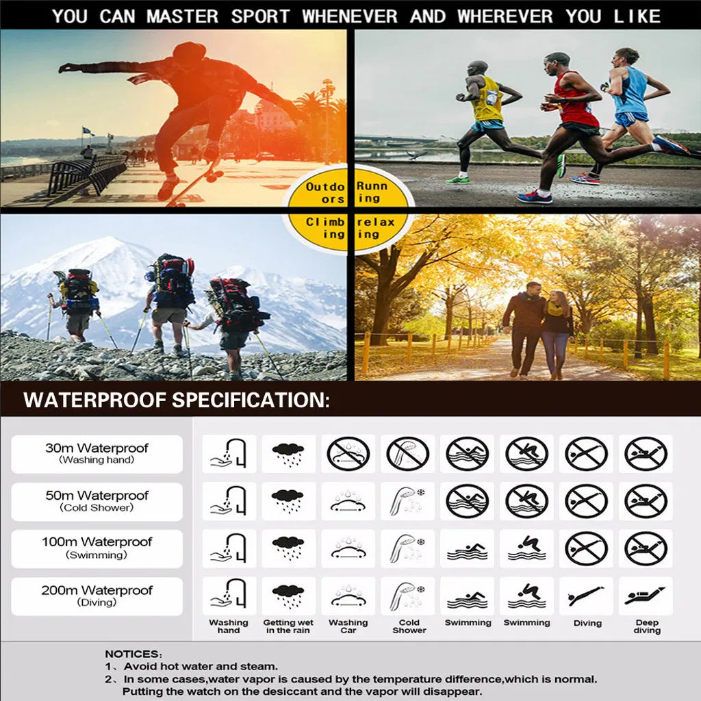 Tactical LED Backlight Wristwatch