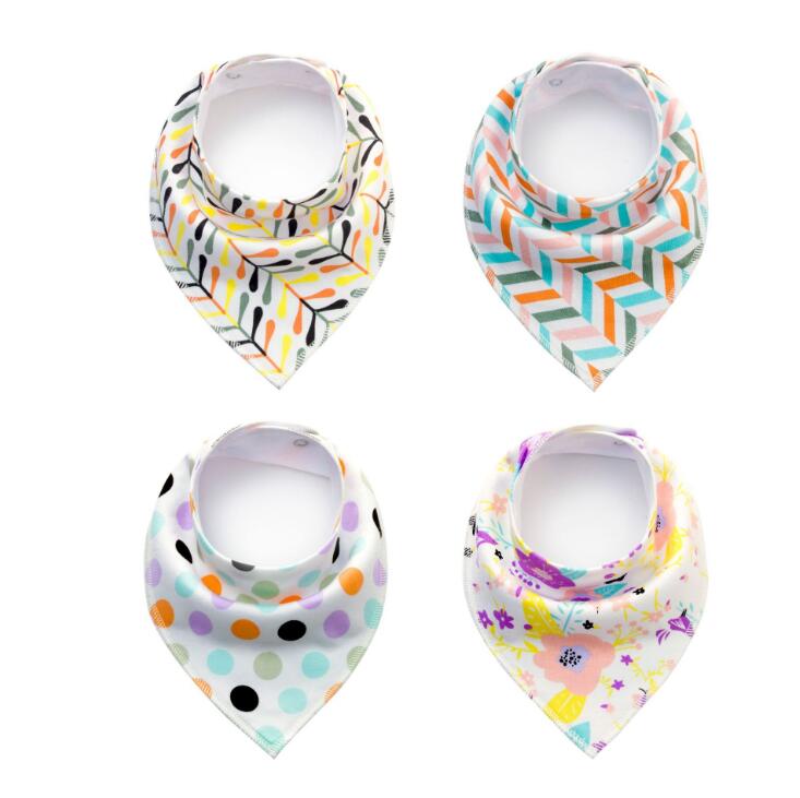 Cotton Baby Bibs Bandana 4pcs