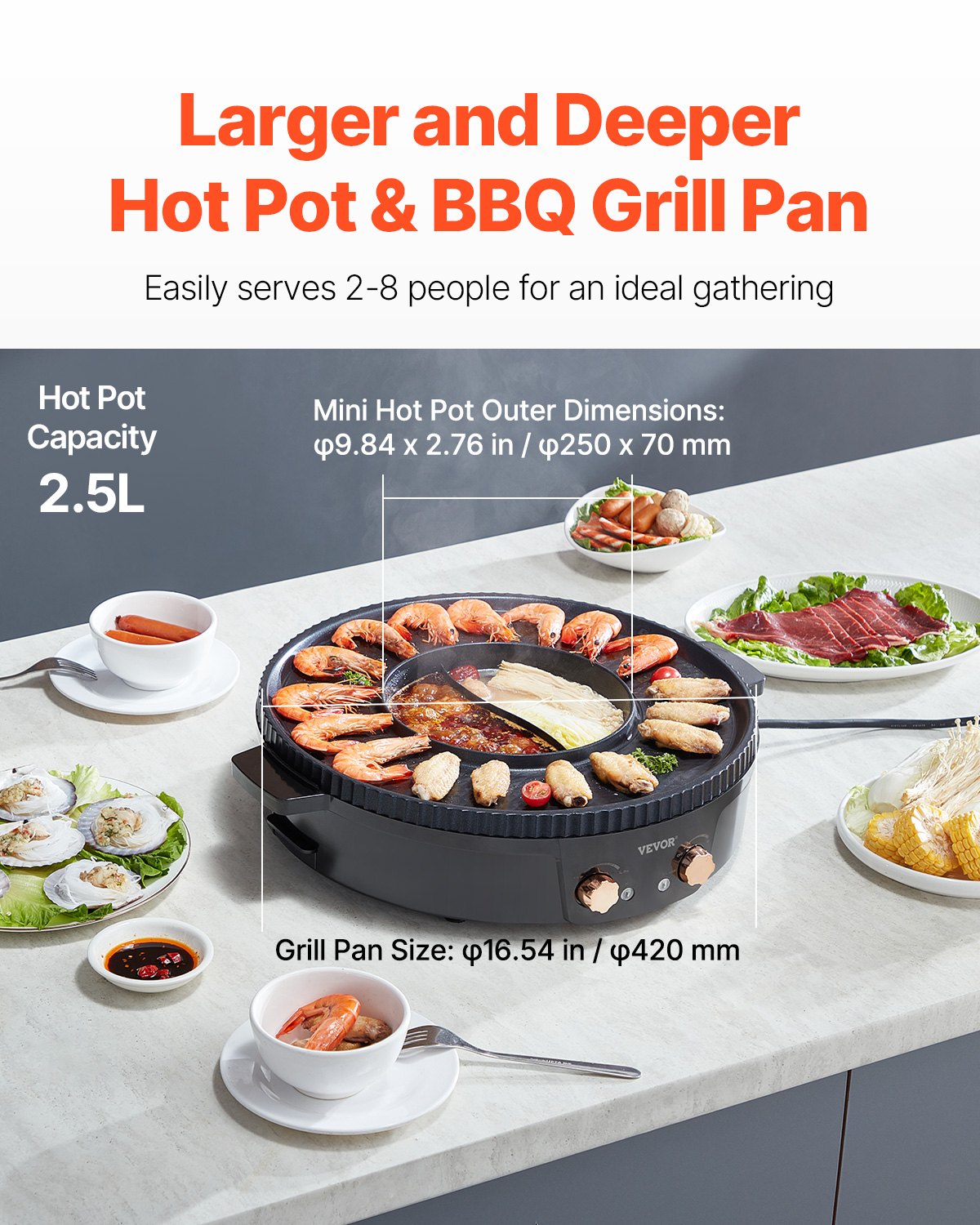 Hot Pot With Grill-1800W