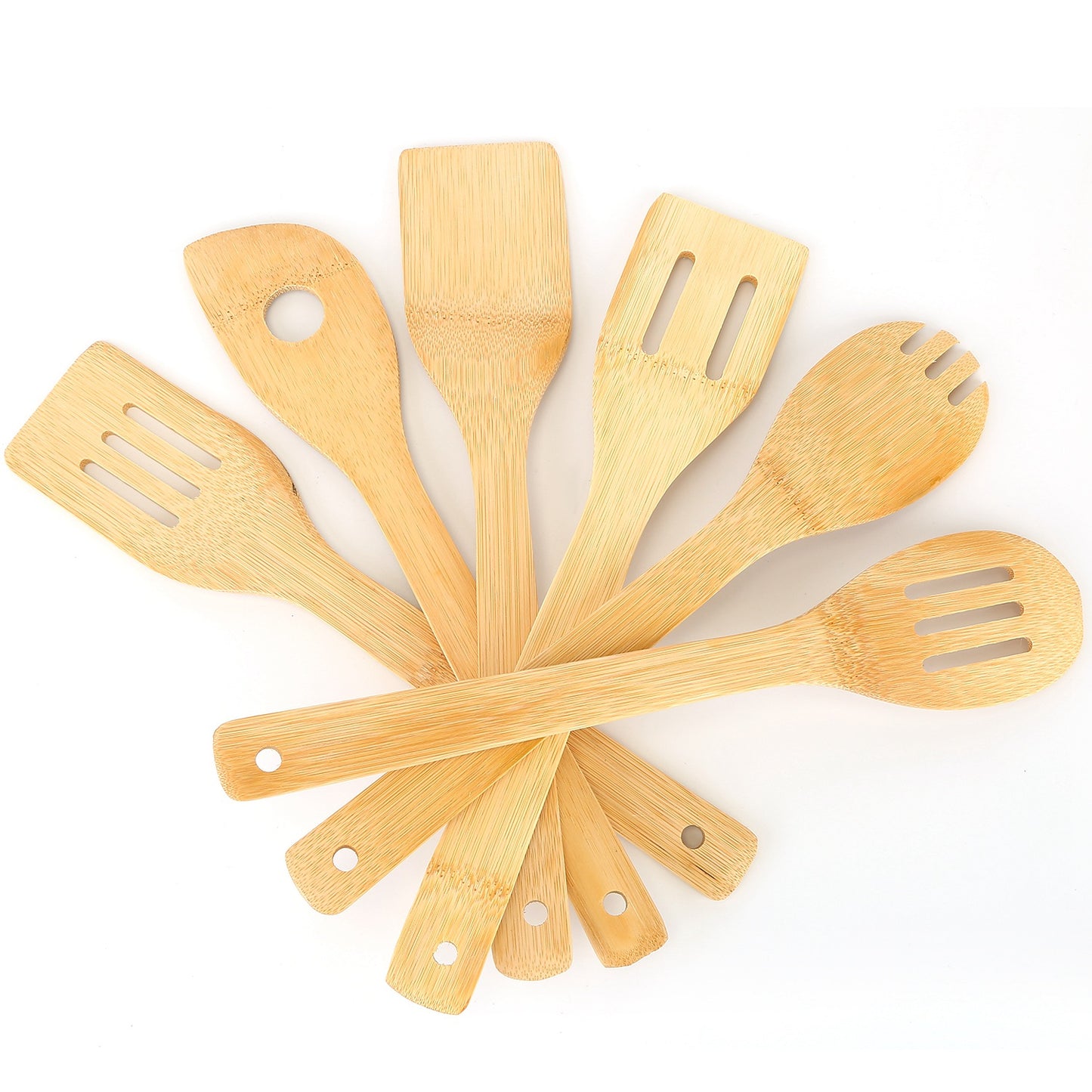 Bamboo Wooden Spoons - 6Pcs