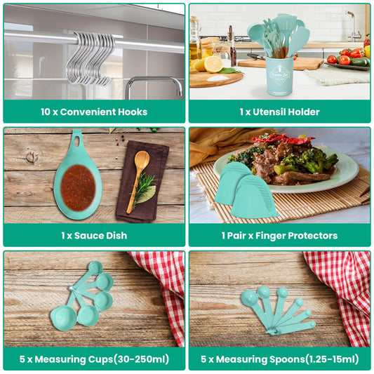 Kitchen Cooking Utensils - 35Pcs