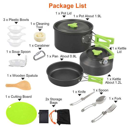 Picnic Cooking Ware Set -16Pcs