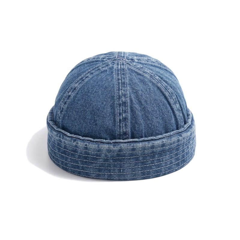 Japanese Washed Denim Skullcap