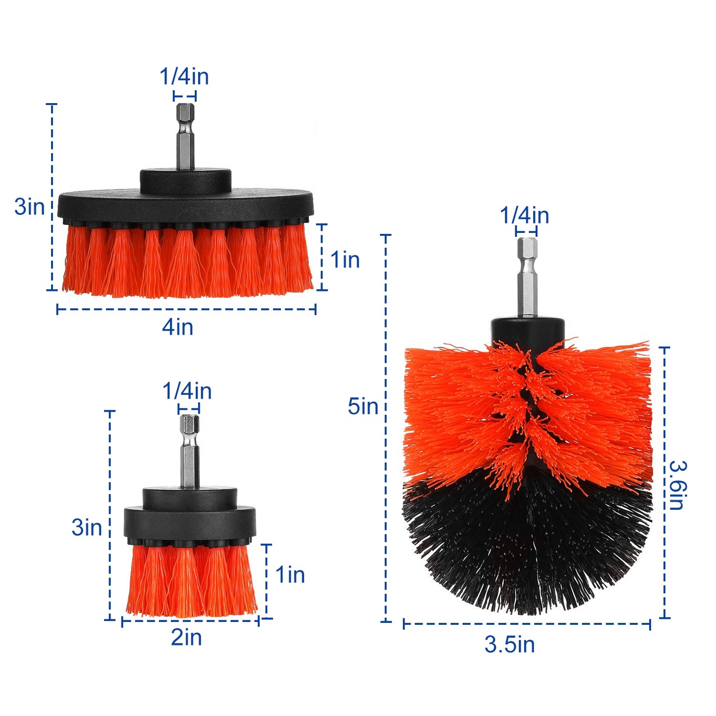 Scrubber Cleaning Brush - 3Pcs