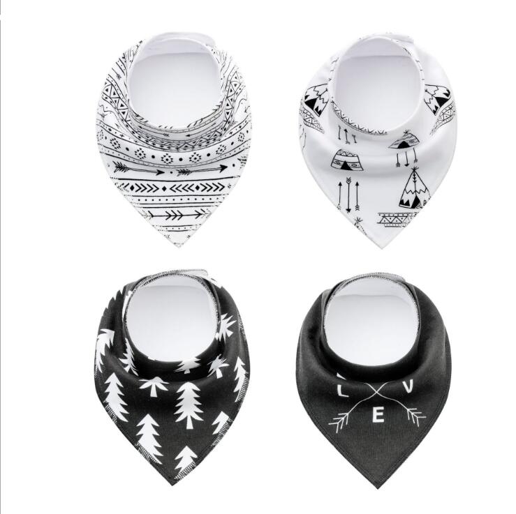 Cotton Baby Bibs Bandana 4pcs