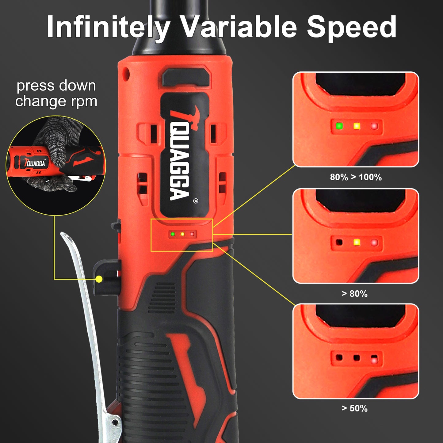 Cordless Electric Ratchet Wrench Set