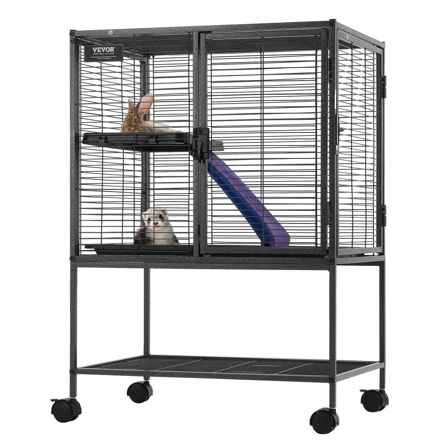 2-Tier Rolling Ferret Cage