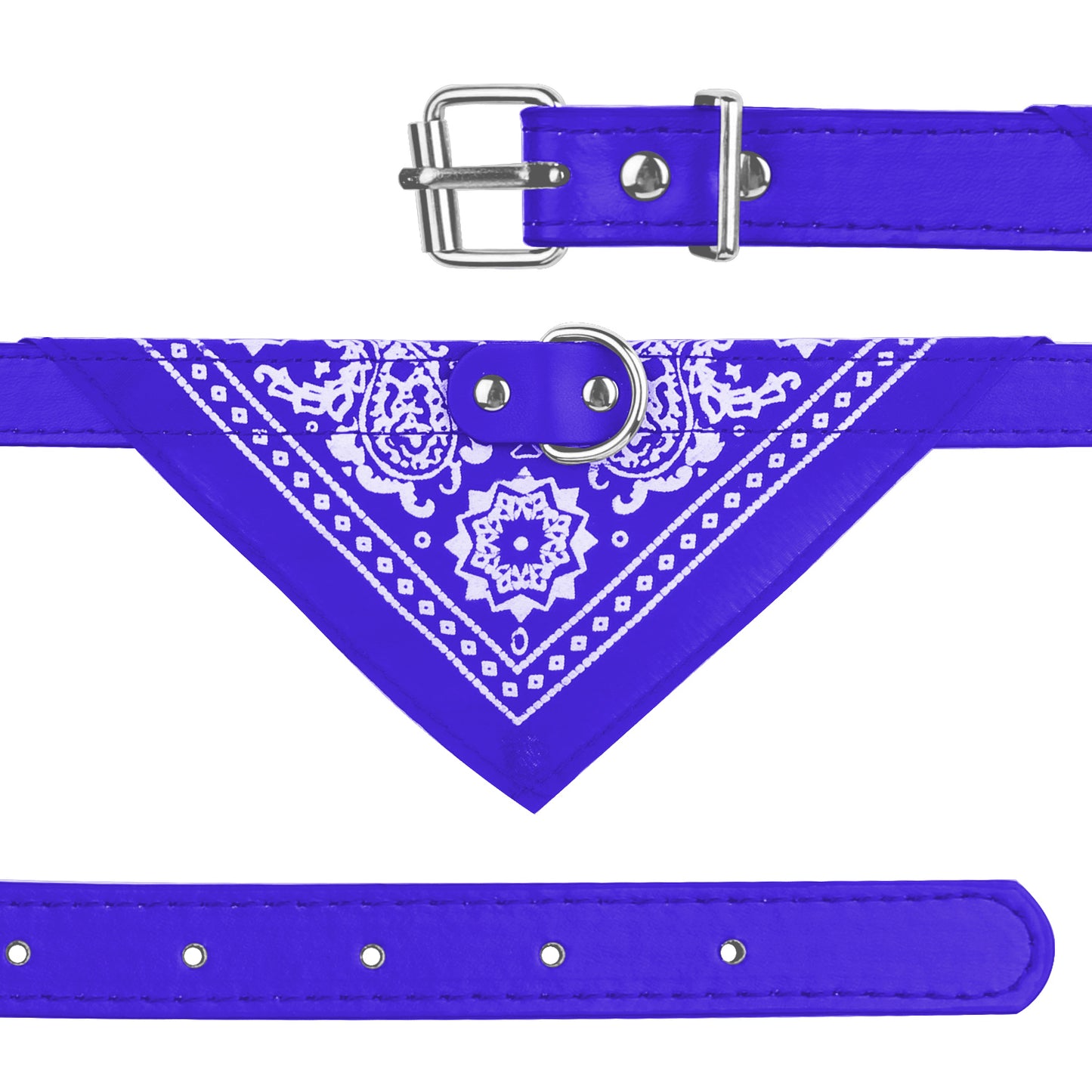 Bandana Leather Collar