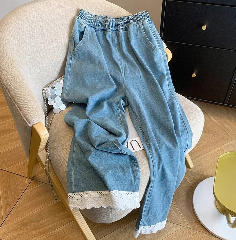 Sweet Style Elastic Waist Pants