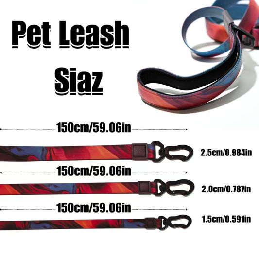 Heat Transfer Rubberized Waterproof Leash