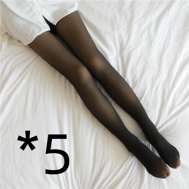 Translucent Fleece Lined Pantyhose