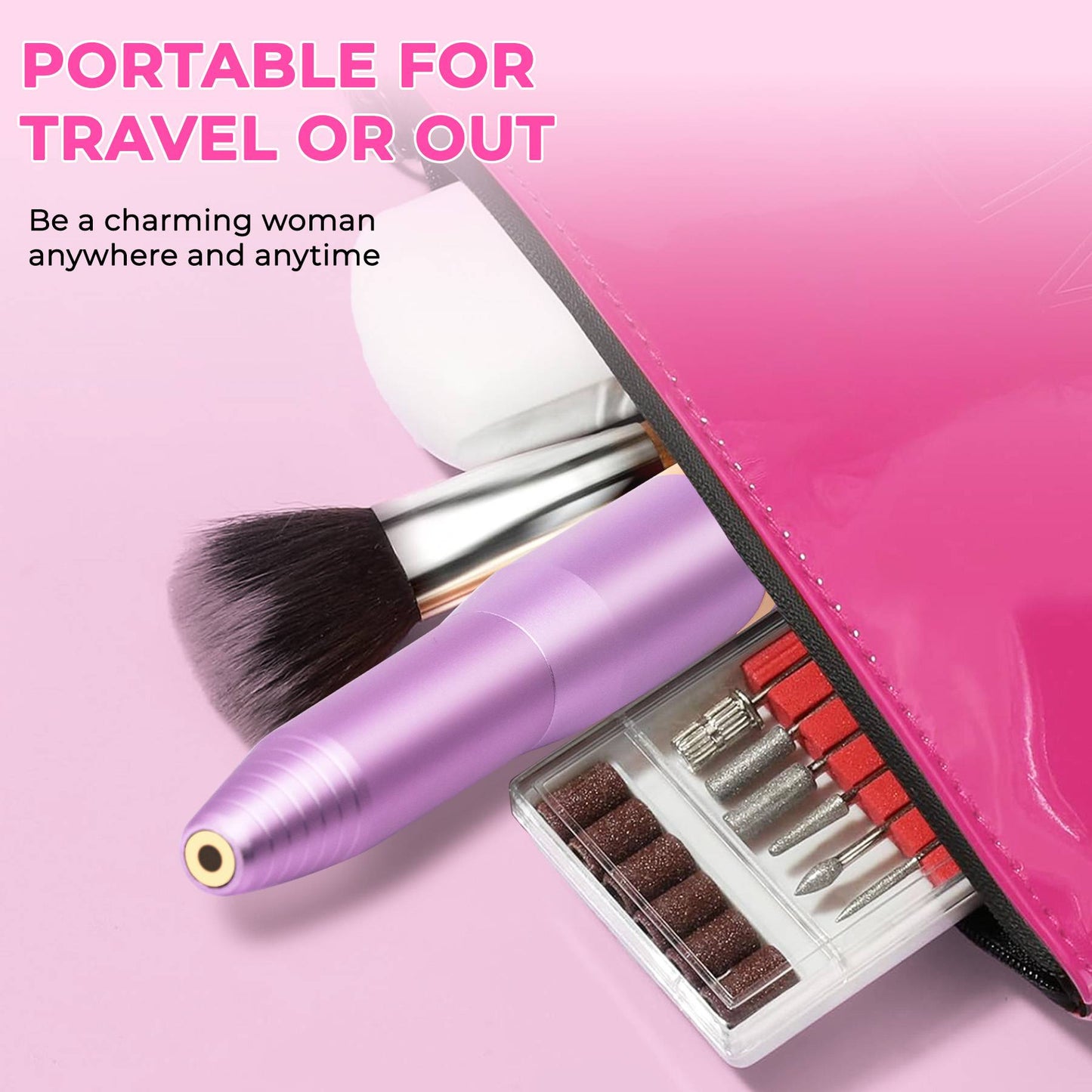 Portable Electric Nail File Kit