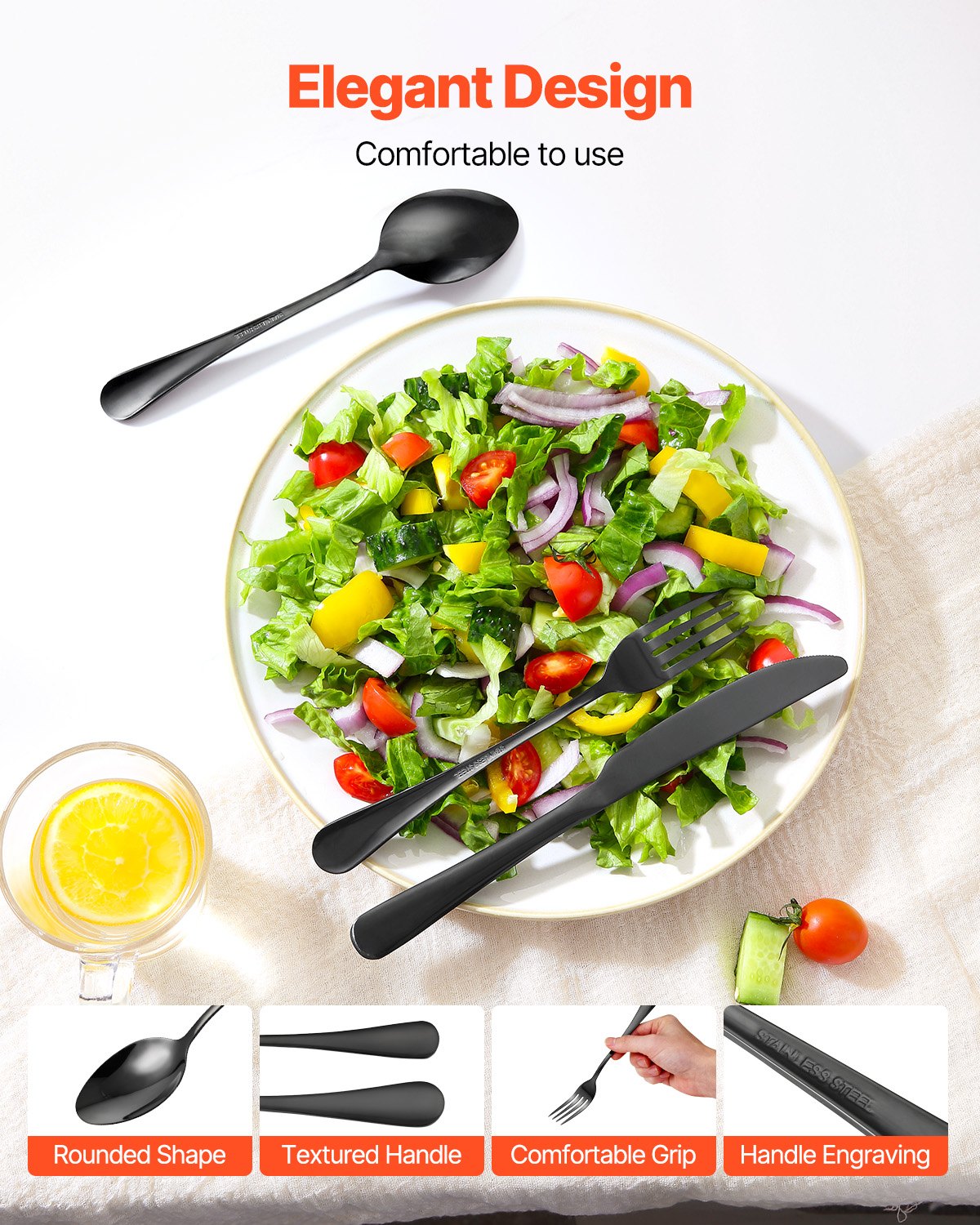 48-Piece Silverware Cutlery Set