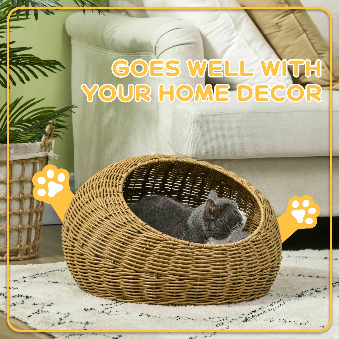 Rattan Cat Bed
