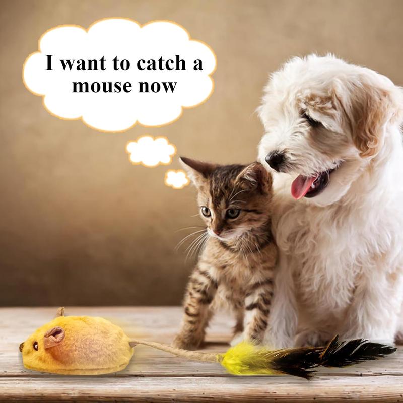 Interactive Cat Toy Mouse With LED Lights