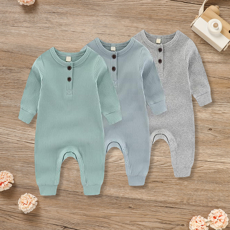 Newborns Long Sleeve Romper 3 Pack