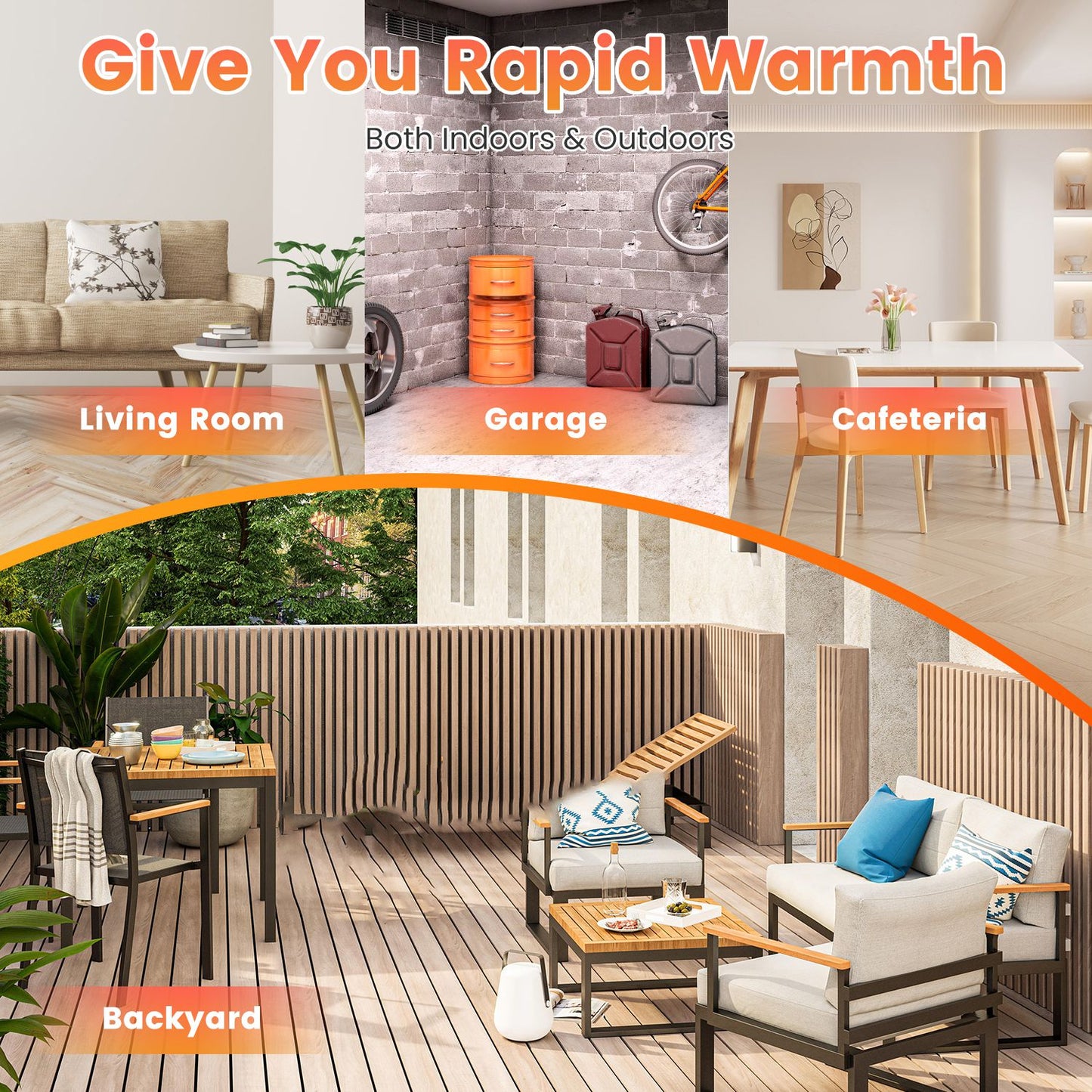 Infrared Heater With Stand Electric