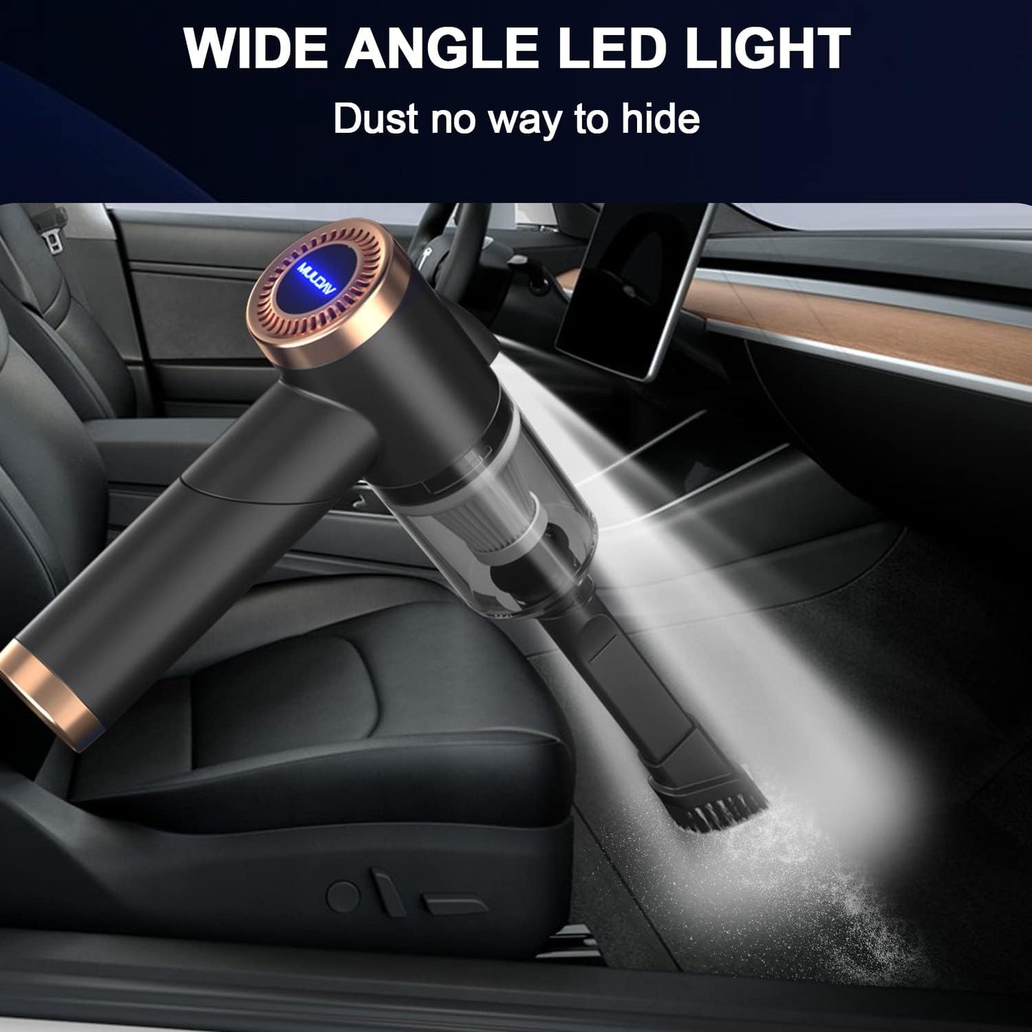 Multi-nozzle Handheld Car Vacuum Cleaner.