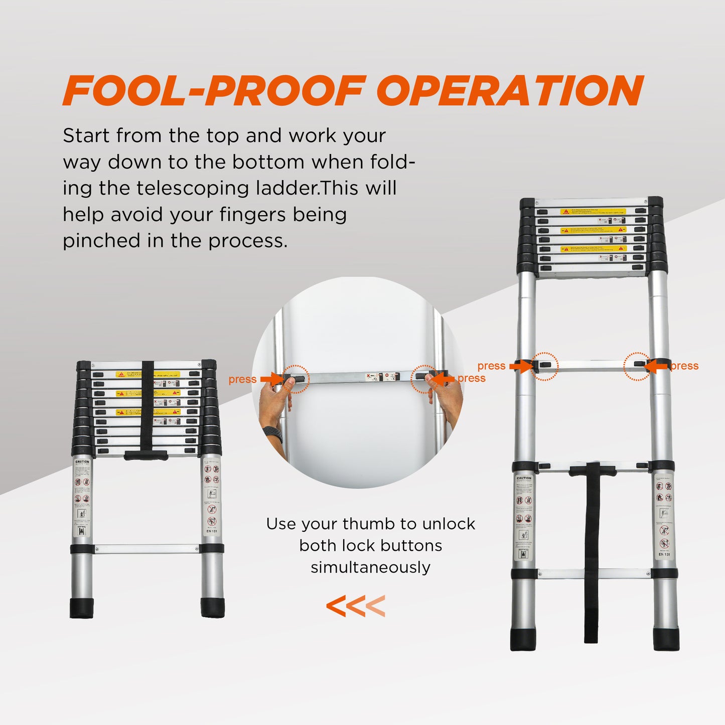 Aluminum Telescoping Ladder