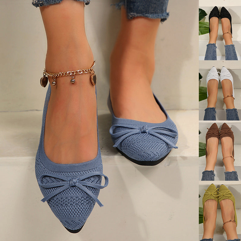 Bow Knitted Loafers