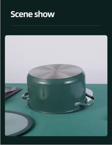 Stainless Steel Ceramic Coated Pot Set