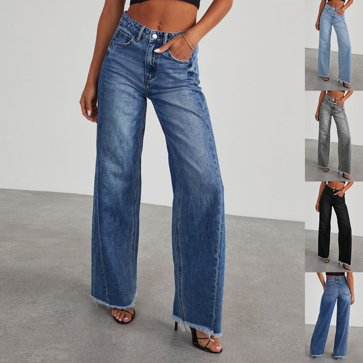 Comfortable Straight Wide-leg Pants