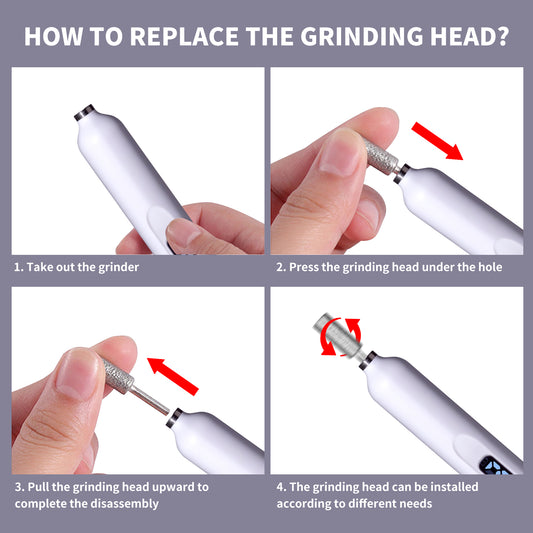 Electric Nail Drill With Drill Bit And Sanding Belt