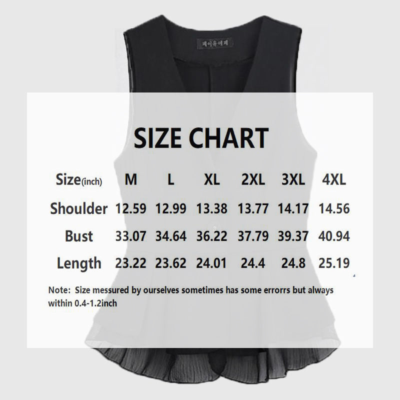 Sleeveless V-Neck Vest Blazer