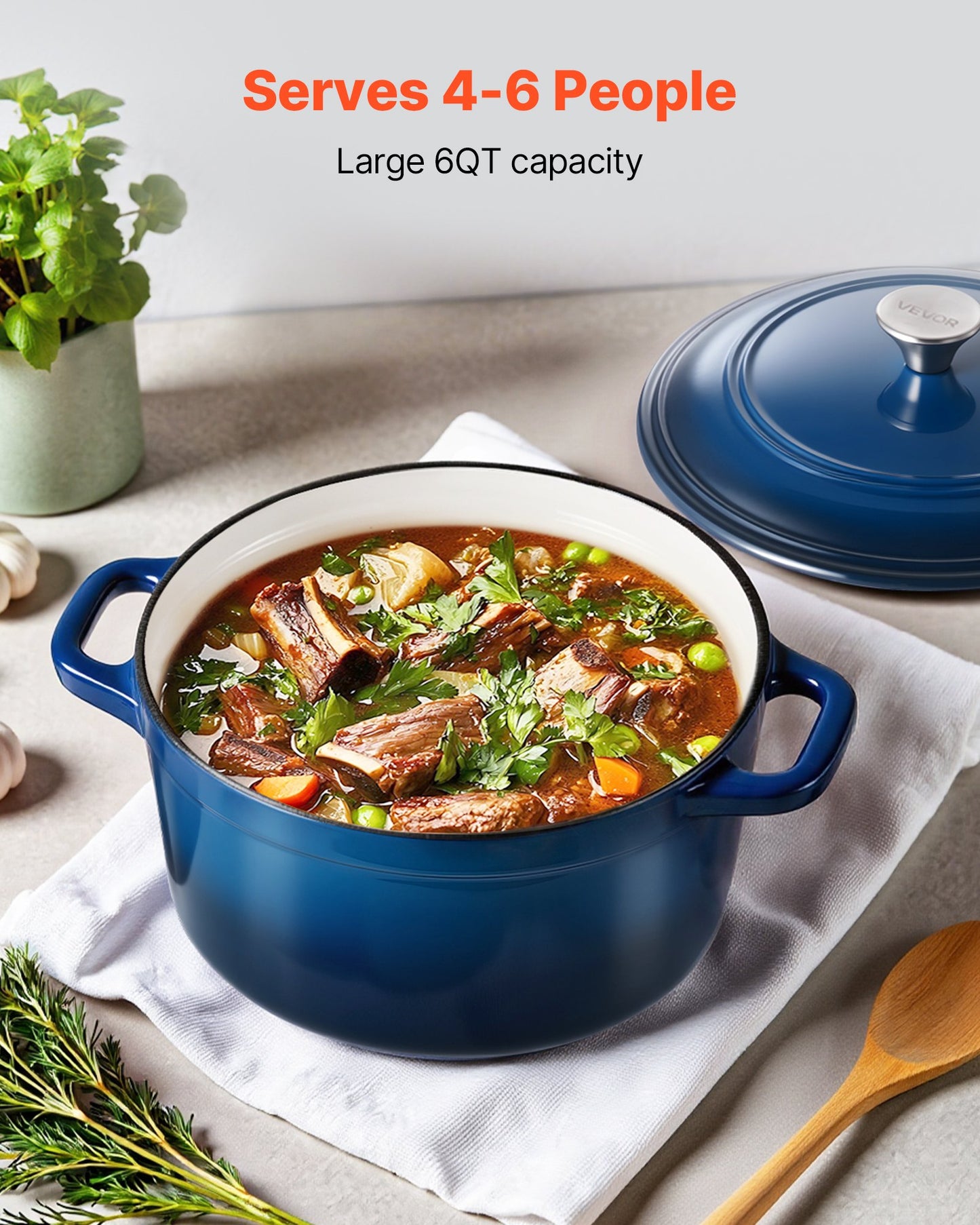 Heavy-Duty Cookware - 6 Qt