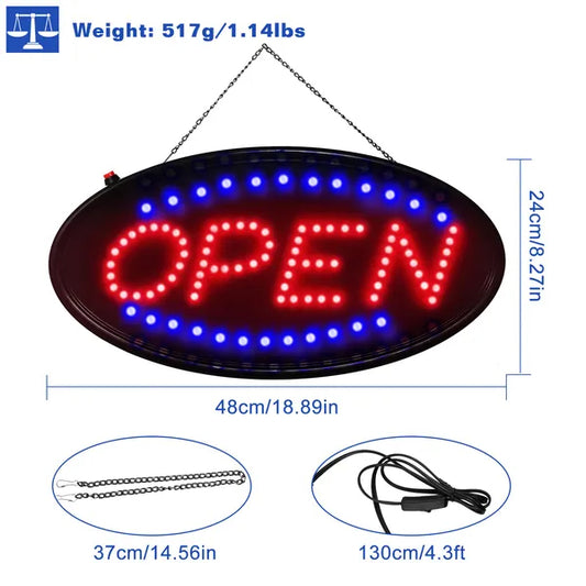 Ultra Bright LED Neon Open Sign