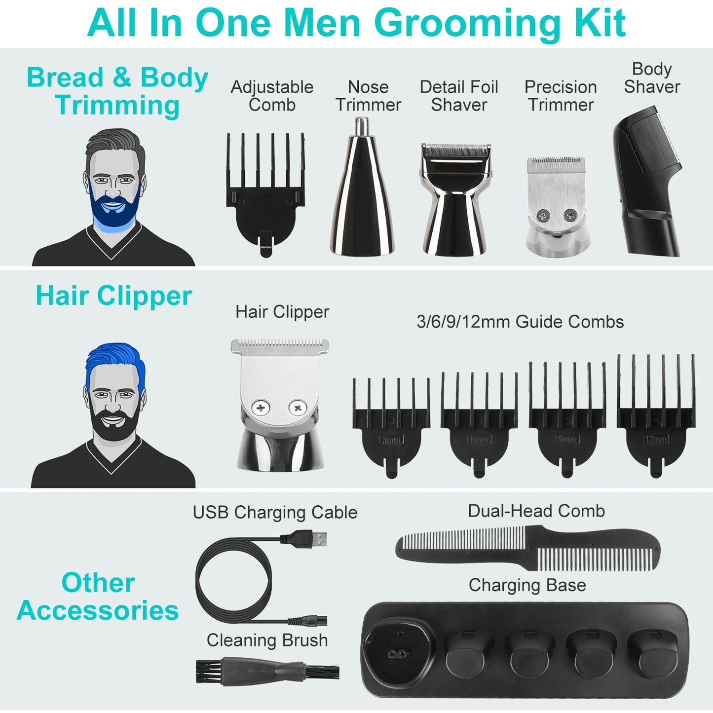 Sleek all in One Beard Trimmer