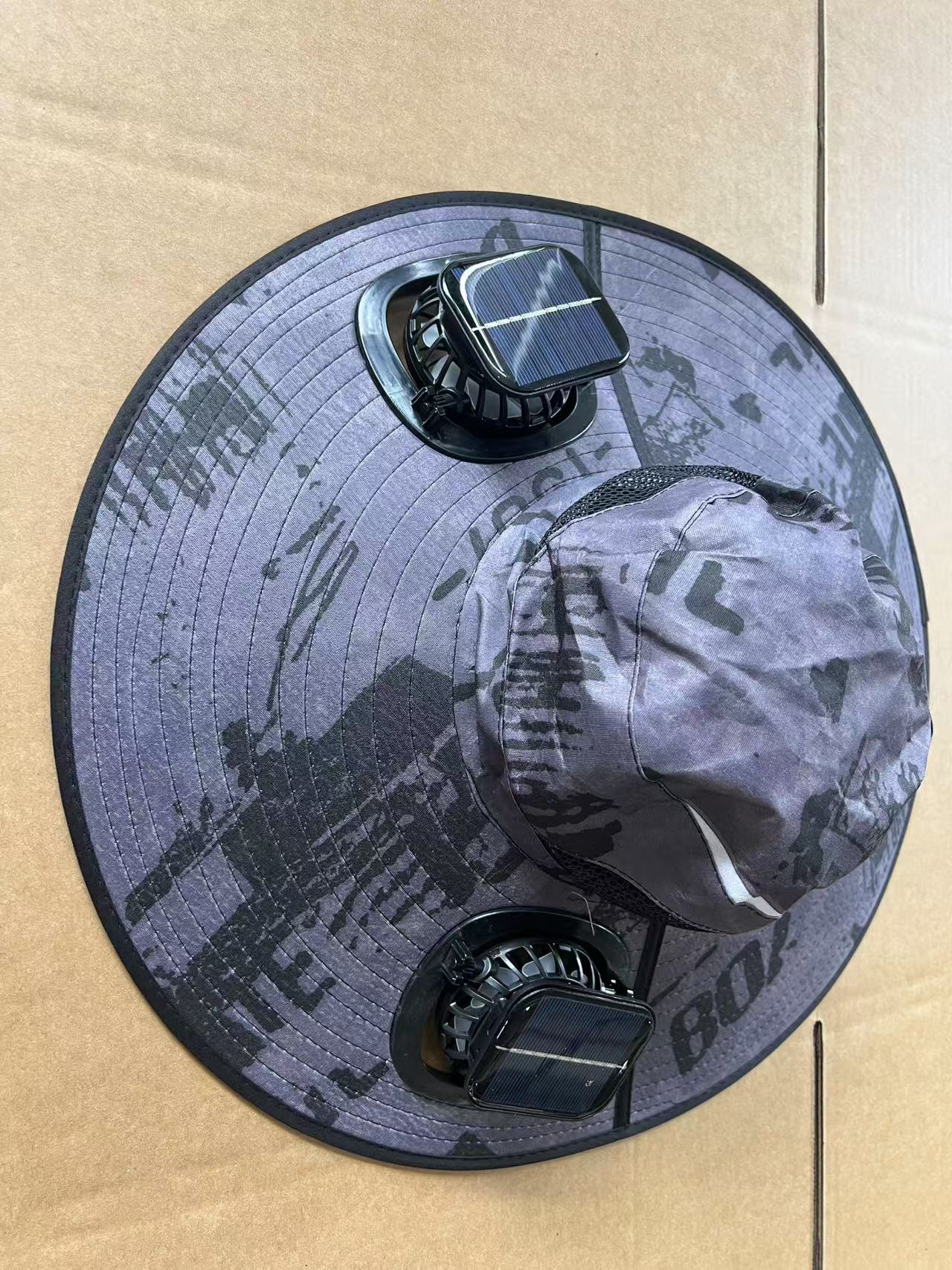 Large Eave Sun Shading Fan Cap