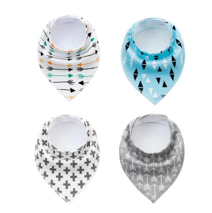 Cotton Baby Bibs Bandana 4pcs