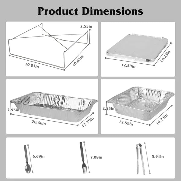Disposable Chafing Dish Buffet - 42Pcs
