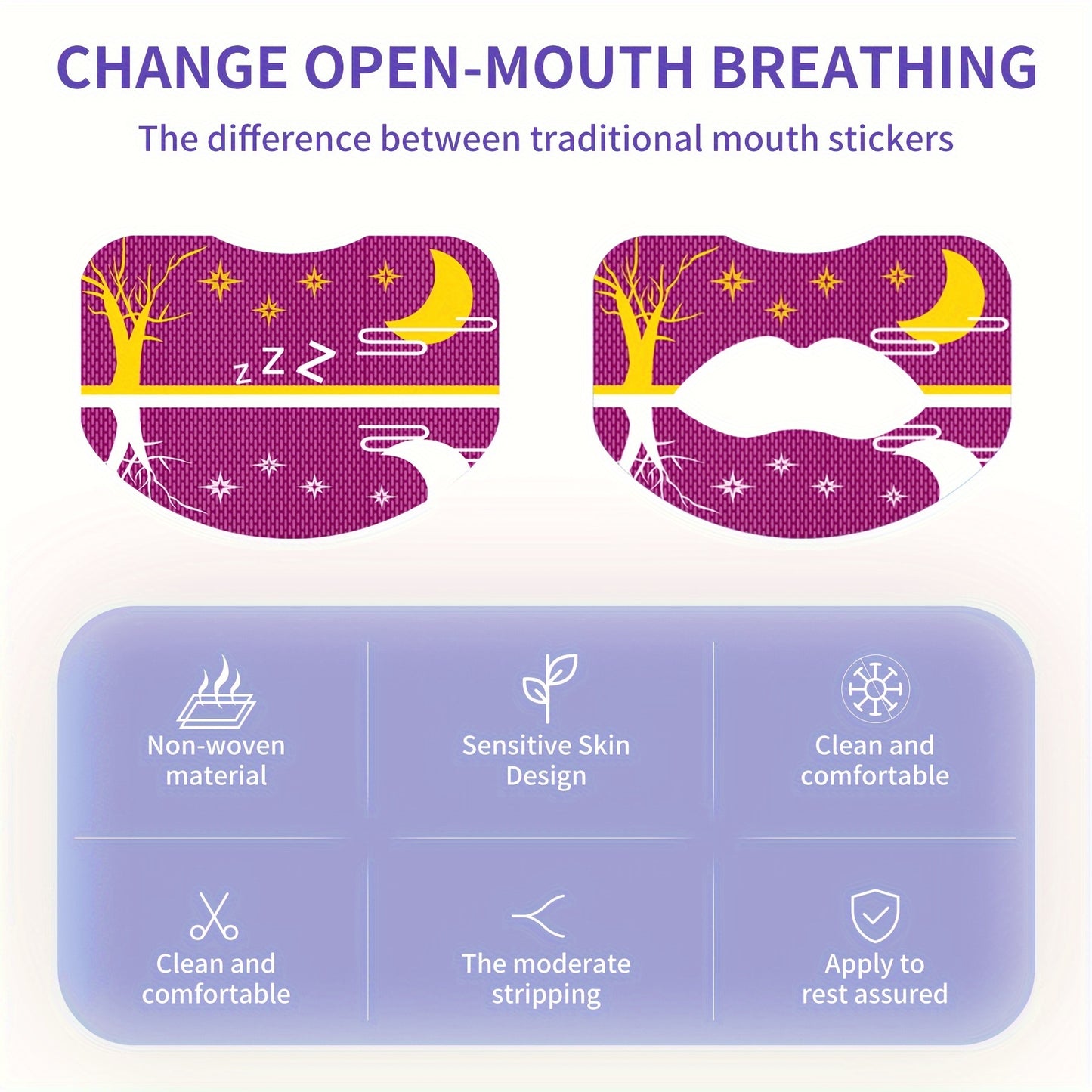 Anti-snoring Stickers - 90 Pcs-1 Set