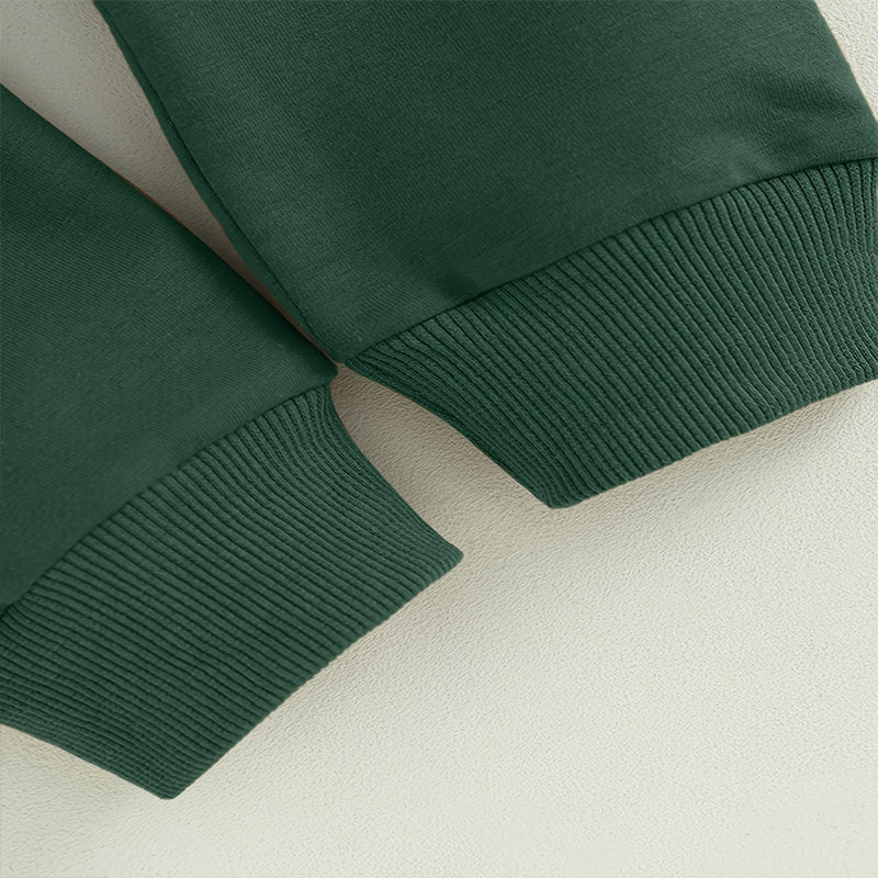 Baby Boy's Sweatshirt & Drawstring Jogger Pants For Spring & Fall