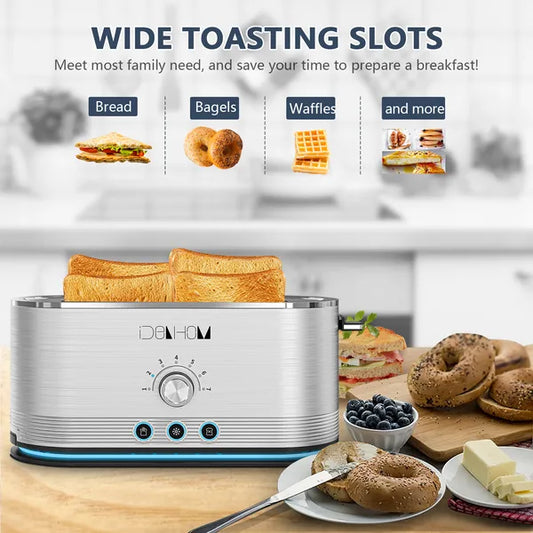 4-Slice Toaster with 7 Browning Settings - 1350W