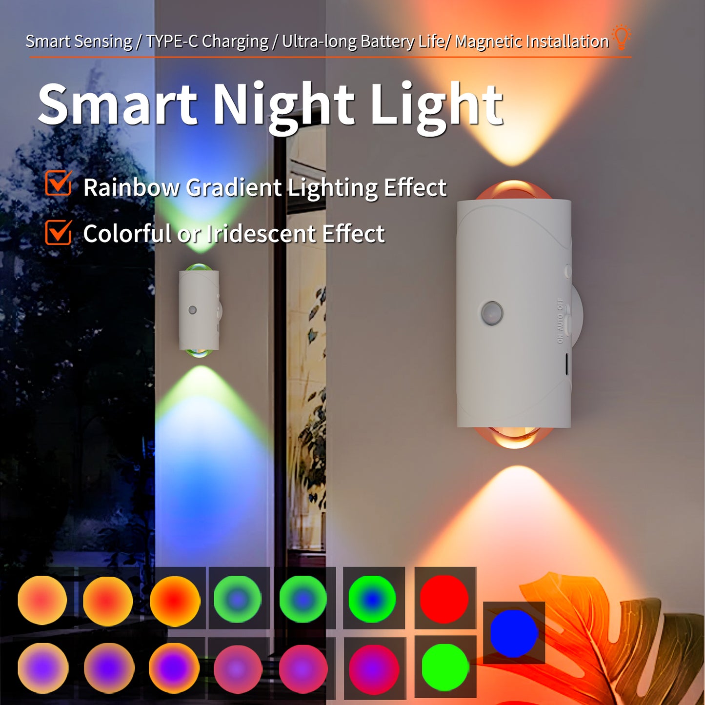 Small Color LED Wall Lamp