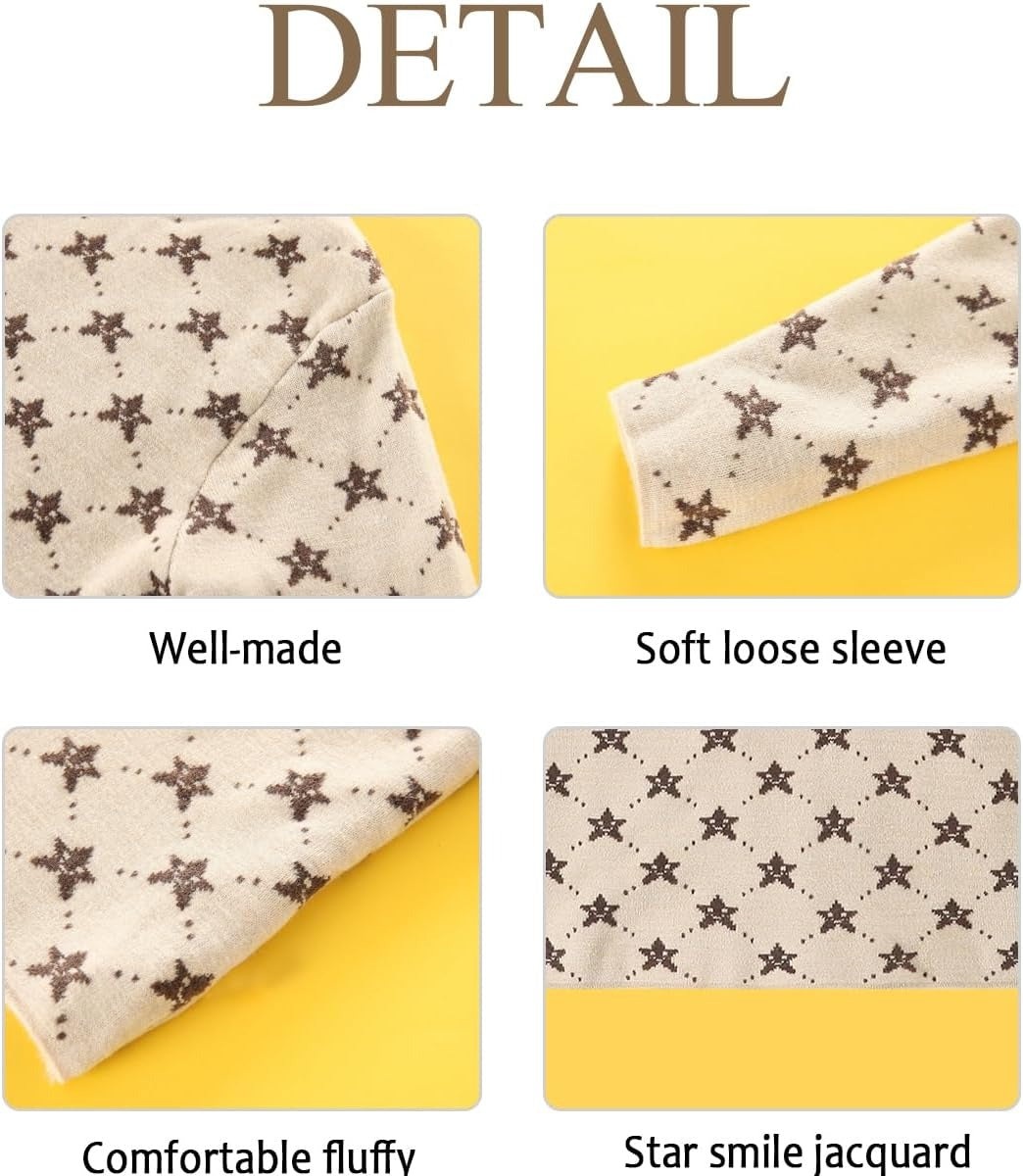 Pattern Half Turtleneck Sweater