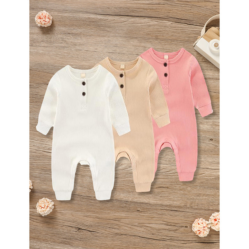 Newborns Long Sleeve Romper 3 Pack