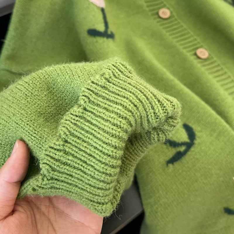 Floral Cardigan Sweater