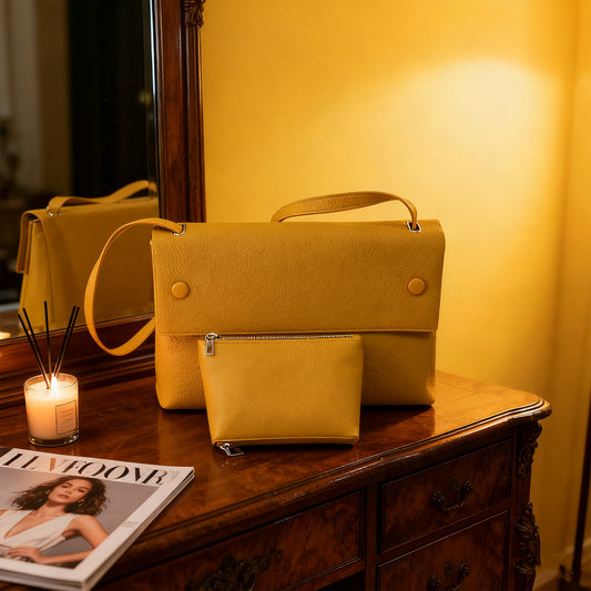 Stylish Handbag-Yellow
