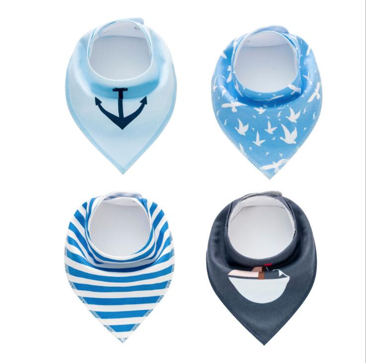 Cotton Baby Bibs Bandana 4pcs